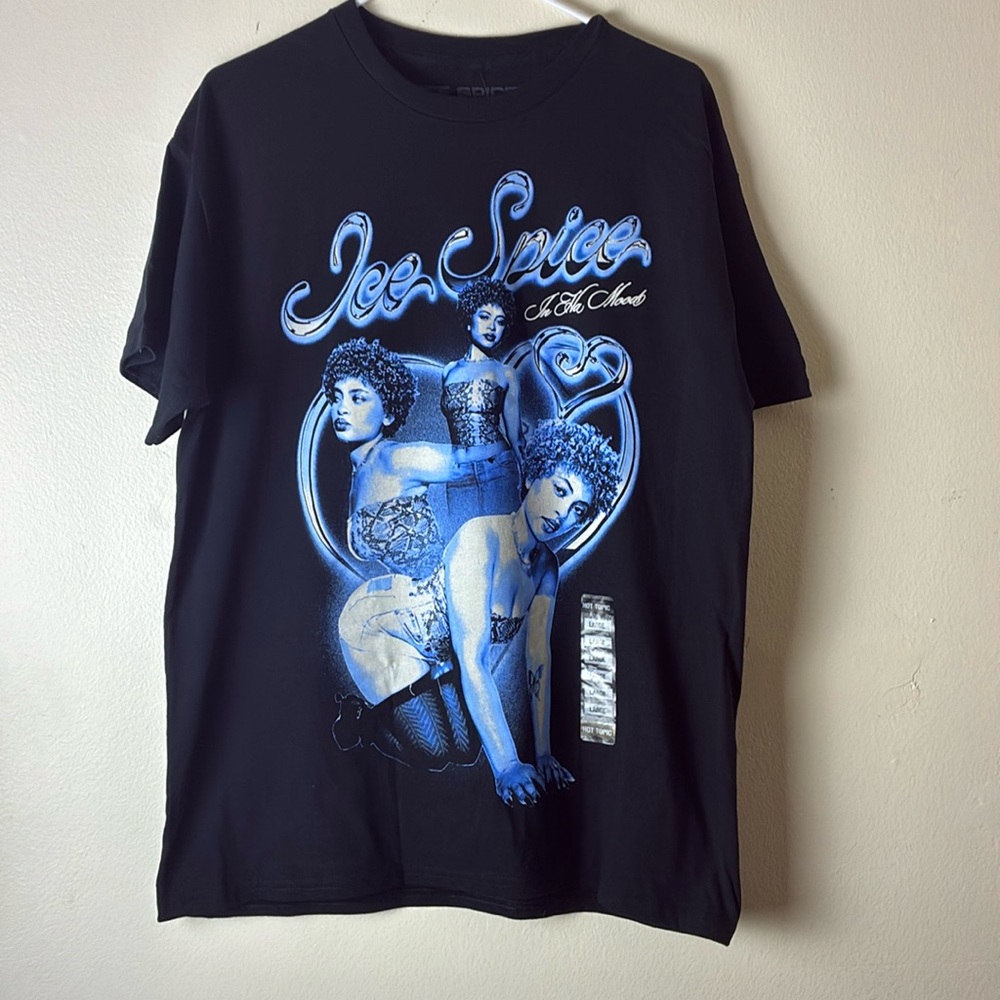 Ice Spice In tha mood t-shirt NWT cotton Sz L